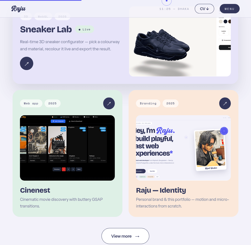Raju — Identity screenshot 2