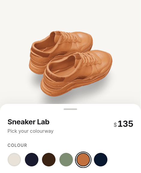 Sneaker Lab screenshot — mobile